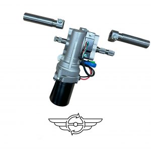 Motor über der Lenkwelle nach links zeigend (MD-BL)